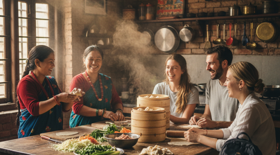 Nepali cooking class